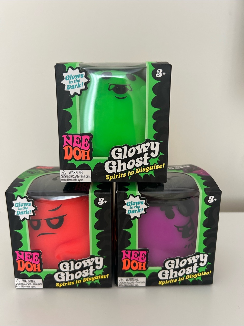 NeeDoh Glowy Ghost Kids Squishy Toy